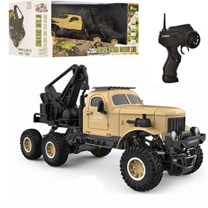 اسباب بازی ماشین کنترلی جرثقیل ارتشی کرم مدل SL-195A مقیاس 1:16_اسباب بازی ماشین کنترلی